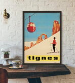 affiche vintage tignes