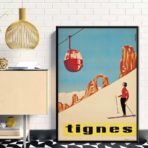 affiche vintage tignes