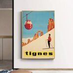 affiche vintage tignes