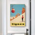 affiche vintage tignes