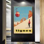 affiche vintage tignes