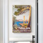 affiche vintage toulon