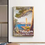 affiche vintage toulon