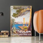 affiche vintage toulon