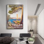affiche vintage toulon