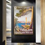 affiche vintage toulon