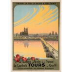 Affiche Vintage <br> Tours