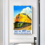 affiche vintage train