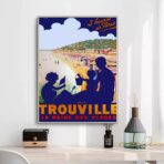 affiche vintage trouville