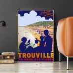 affiche vintage trouville