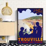 affiche vintage trouville