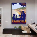 affiche vintage trouville