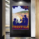 affiche vintage trouville