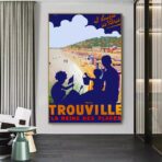 affiche vintage trouville
