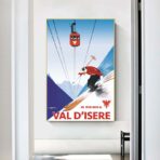 affiche vintage val d'isère
