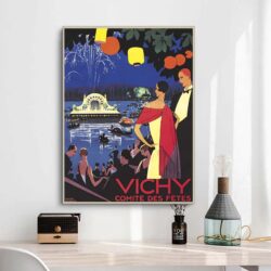 affiche vintage vichy