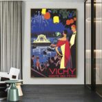 affiche vintage vichy