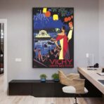 affiche vintage vichy
