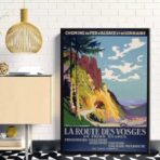 affiche vintage vosges