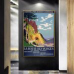 affiche vintage vosges