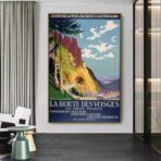 affiche vintage vosges