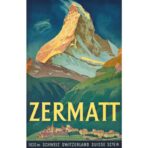 affiche vintage Zermatt