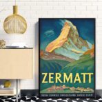 affiche vintage Zermatt