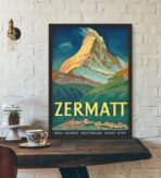 affiche vintage Zermatt