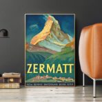 affiche vintage Zermatt