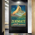 affiche vintage Zermatt