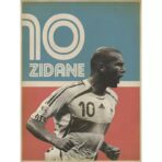 affiche vintage zidane