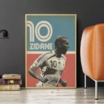 affiche vintage zidane