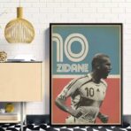 affiche vintage zidane