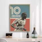 affiche vintage zidane