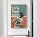 affiche vintage zidane