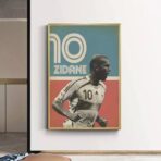 affiche vintage zidane