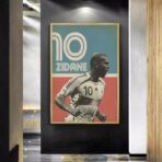 affiche vintage zidane