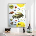affiche voiture vintage