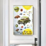 affiche voiture vintage