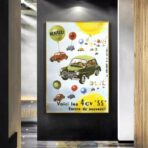 affiche voiture vintage
