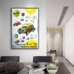 affiche voiture vintage