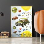 affiche voiture vintage