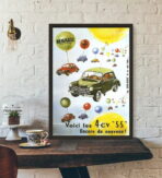 affiche voiture vintage