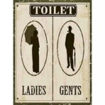 affiche wc vintage