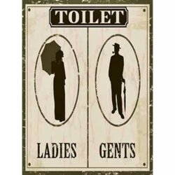 affiche wc vintage