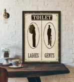 affiche wc vintage