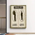 affiche wc vintage