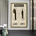 affiche wc vintage
