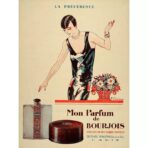 affiche publicitaire vintage parfum