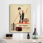 affiche publicitaire vintage parfum